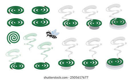 Mosquito coil illustration material set