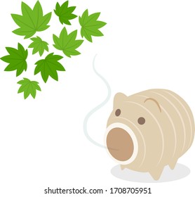 Mosquito coil of pig and blue maple