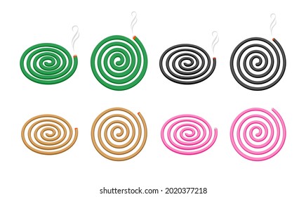 mosquito coil with smoke, incense coil, aromatherapy coil incense