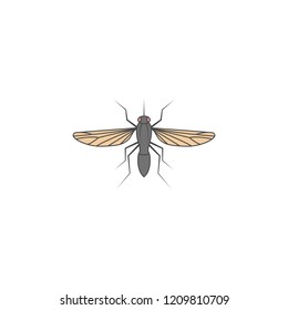 mosquito colored outline icon. One of the collection icons for websites, web design, mobile app