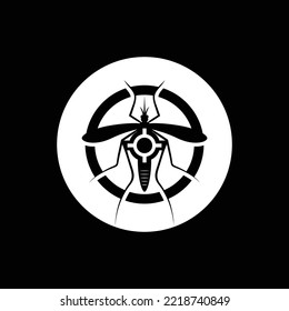 Mosquito control logo, with circle concept