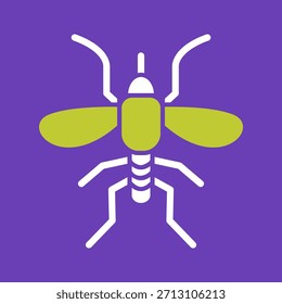 Icono gráfico del Vector creativo del mosquito