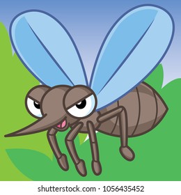 mosquito, Cute Cartoon