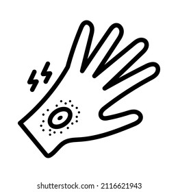 Mosquito flat line icon. Insect control vector symbol, mosquito repellent, protection. Outline sign for mobile concept and web design, store.