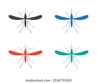 mosquito fly insect bug icon isolated on white background