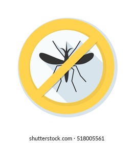 Mosquito Free Stop sign