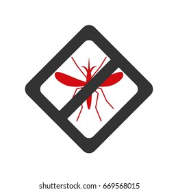 Mosquito Free Stop sign