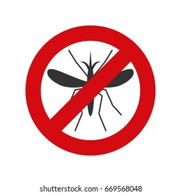 Mosquito Free Stop sign