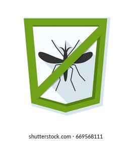 Mosquito Free Stop sign