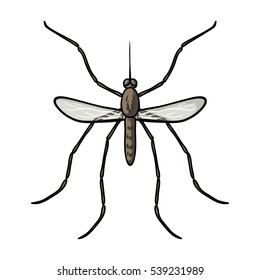 Mosquito Icon Cartoon Style Isolated On Stock Vector (Royalty Free ...