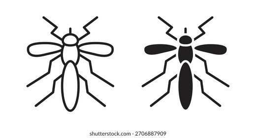 Icono de mosquito colección. iconos simples modernos para el Web