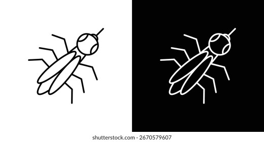 Icono de mosquito colección. Diseño web, App.