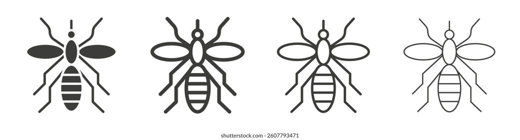 Mosquito icon collection for website designs