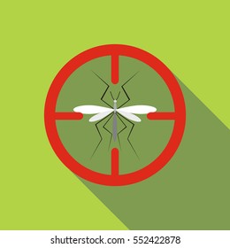 Mosquito icon. Flat illustration of mosquito vector icon for web