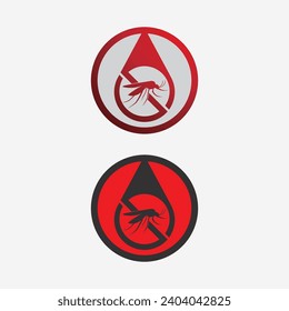 Mosquito icon and insect logo animal illustration design graphic