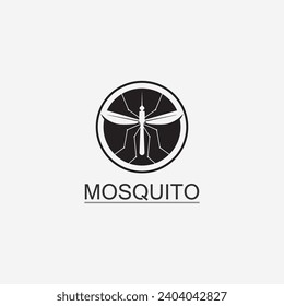 Mosquito icon and insect logo animal illustration design graphic