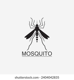 Mosquito icon and insect logo animal illustration design graphic