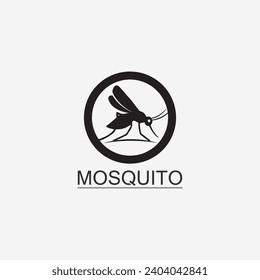 Mosquito icon and insect logo animal illustration design graphic