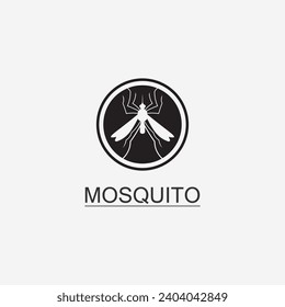 Mosquito icon and insect logo animal illustration design graphic