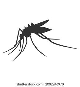 Icono de mosquito. Ilustración vectorial de mosquitos