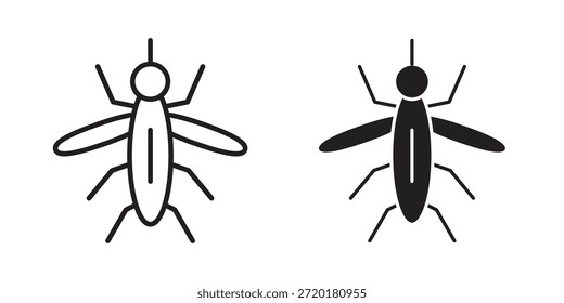Mosquito icon in line design. Simple icon vector