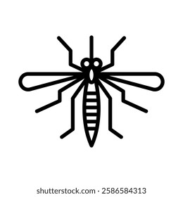 Mosquito icon in line style