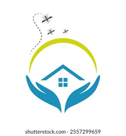 Mosquito icon logo design template
