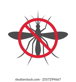 Mosquito icon logo design template