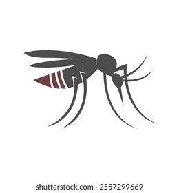 Mosquito icon logo design template
