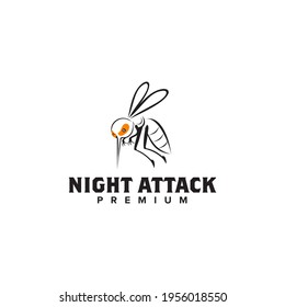 Mosquito icon logo design vector template