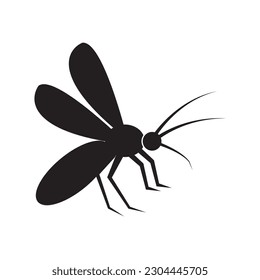 plantilla de diseño vectorial de logotipo de icono de mosquito