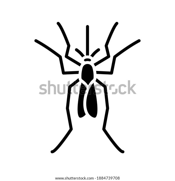 Mosquito Icon Midge Sign Vector Illustration Stock Vector (Royalty Free ...