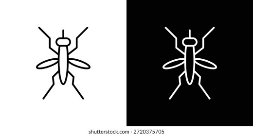 Ícone de mosquito. Design de vetor minimalista. Traçado editável. EPS10