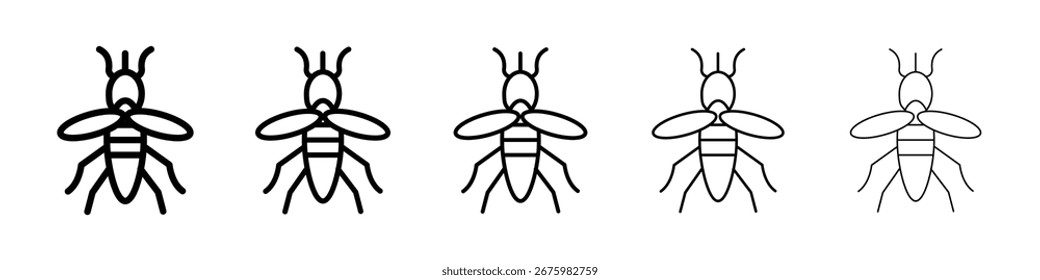 Ícone de mosquito para conceito móvel e web design.
