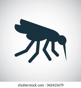 mosquito icon, on white background