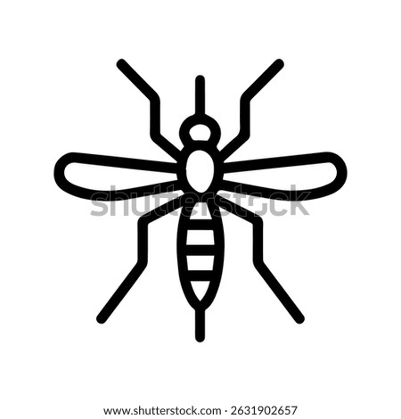 Mosquito icon on white background vector
Vector line icon animals