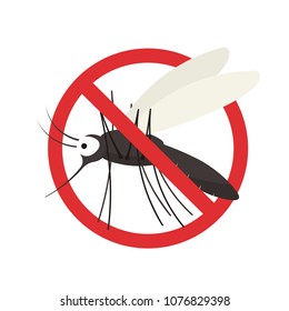 Mosquito icon. Pest control clipart isolated on white background