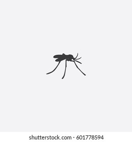 Mosquito Icon Silhouette Vector Illustration

