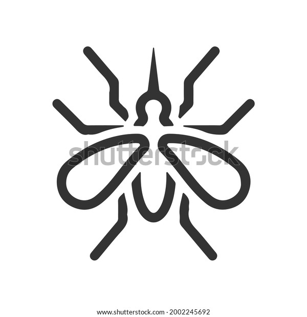 Mosquito icon vector, filled flat sign.
Symbol, logo
illustration