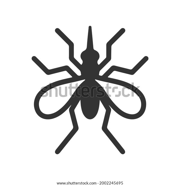 Mosquito icon vector, filled flat sign.\
Symbol, logo\
illustration