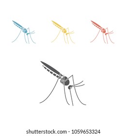 Mosquito icon vector. Vector graphic