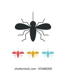mosquito icon. vector illustration