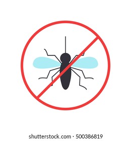 mosquito icon. vector illustration