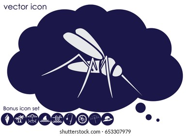 Mosquito icon vector illustration of Eps10