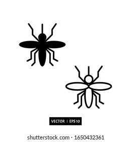 mosquito icon vector illustration logo template for many purpose. Isolated on white background.