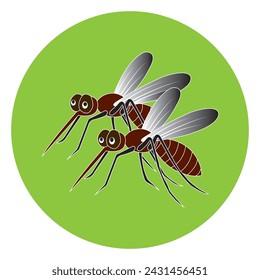 Mosquito icon vector illustration simple design