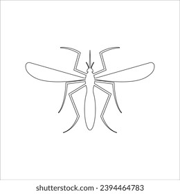 MOSQUITO ICON VECTOR ILLUSTRATION SYMBOL DESIGN