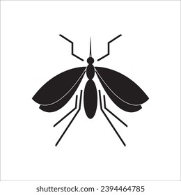 DISEÑO DE SÍMBOLO DE ILUSTRACIÓN DEL VECTOR DE ICONO MOSQUITO