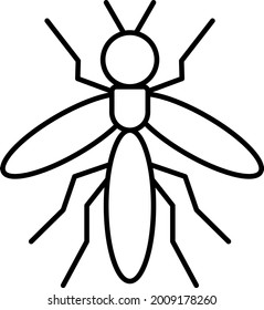 Mosquito icon vector image. Can also be used for web apps, mobile apps and print media.