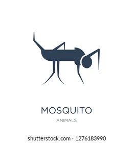 mosquito icon vector on white background, mosquito trendy filled icons from Animals  collection, mosquito vector illustration